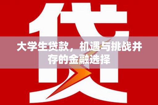 小店大学生贷款，机遇与挑战并存的金融选择