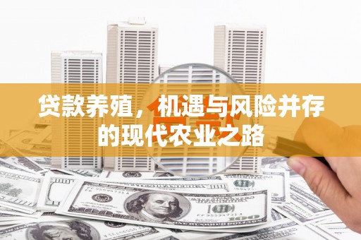 小店贷款养殖，机遇与风险并存的现代农业之路