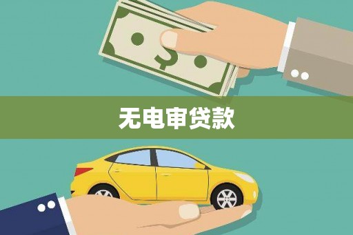 小店无电审贷款