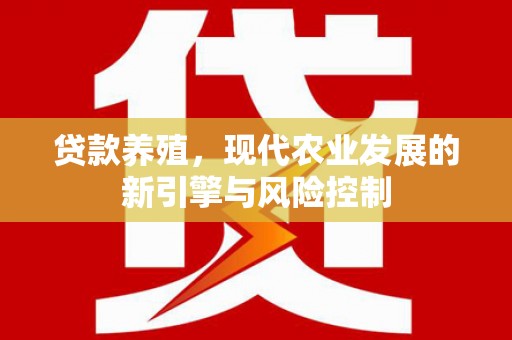 小店贷款养殖，现代农业发展的新引擎与风险控制