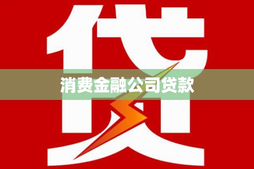 小店消费金融公司贷款