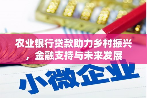 小店农业银行贷款助力乡村振兴，金融支持与未来发展