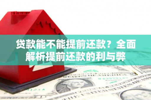 小店贷款能不能提前还款？全面解析提前还款的利与弊