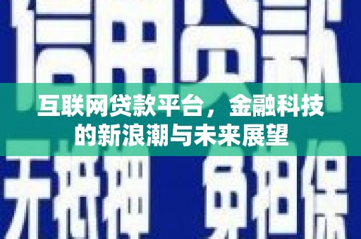 小店互联网贷款平台，金融科技的新浪潮与未来展望