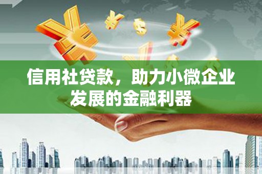 小店信用社贷款，助力小微企业发展的金融利器