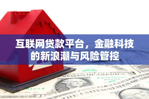 小店互联网贷款平台，金融科技的新浪潮与风险管控