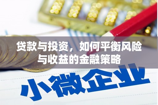 小店贷款与投资，如何平衡风险与收益的金融策略