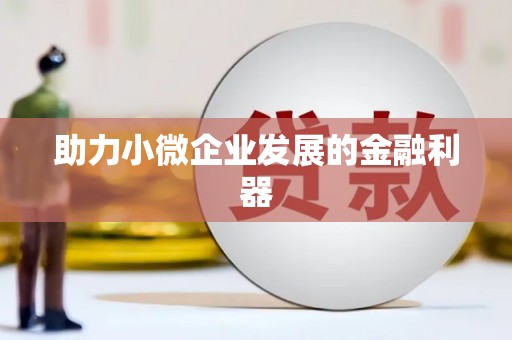 小店助力小微企业发展的金融利器
