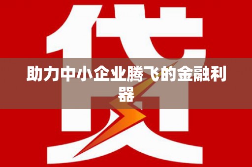 小店助力中小企业腾飞的金融利器