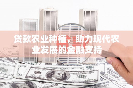 小店贷款农业种植，助力现代农业发展的金融支持
