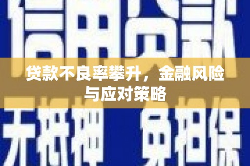 小店贷款不良率攀升，金融风险与应对策略